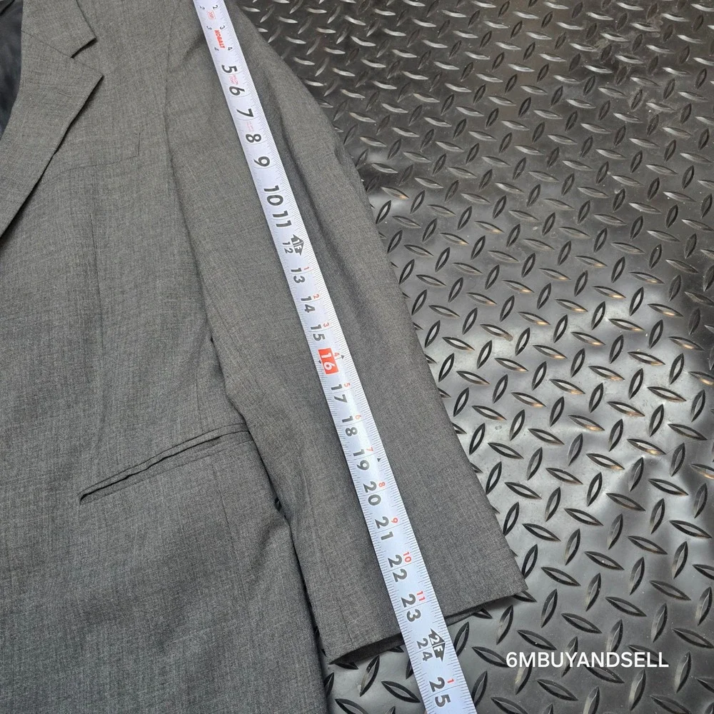 Jos. A. Bank Mens‎ Grey 100% Wool 2-Button Blazer Sport Coat Jacket 39R